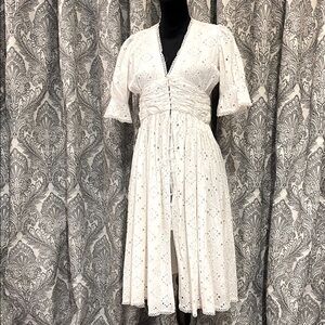 Cotton White Eyelet Dress